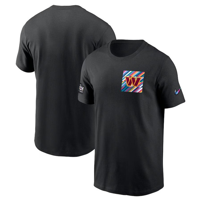 Men's Washington Commanders Black 2023 Crucial Catch Sideline Tri-Blend T-Shirt